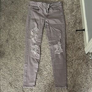 American Eagle Outfitters Taupe Super Stretch Jeans